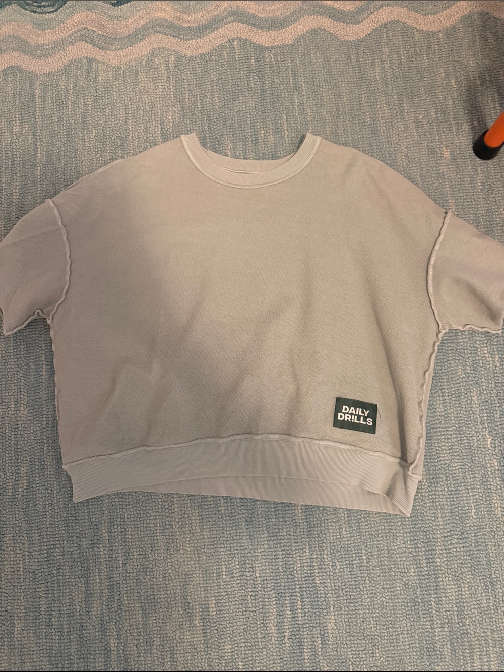 Daily Drills Crop Sleeve Crew